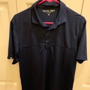 Matte grey golf polo
